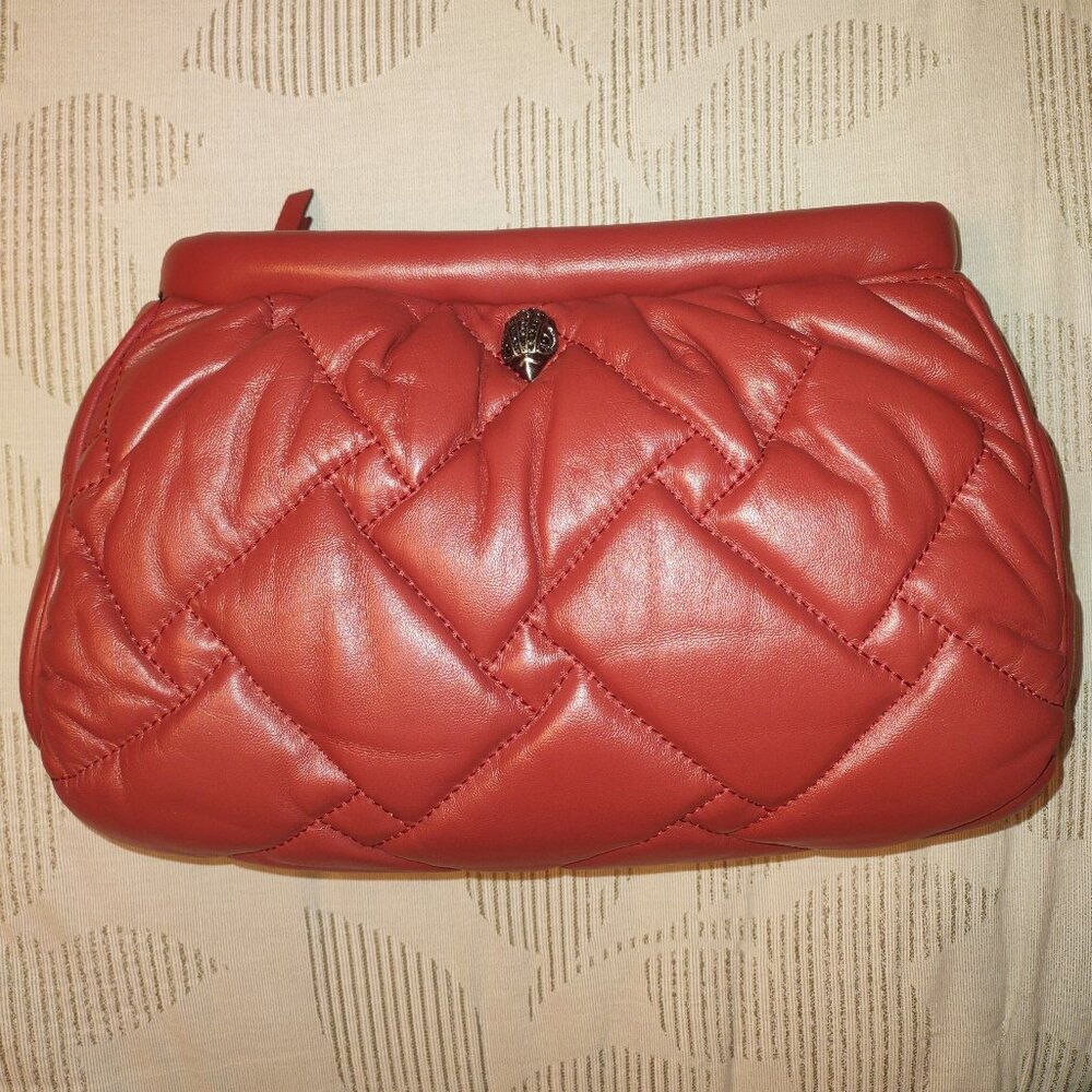 Kurt Geiger London kensington quilted leather clutch